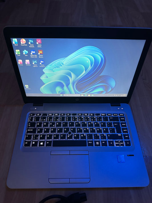 HP EliteBook 840 G3 | Windows 11 Pro | Office ingår | 4G (SIM-stöd)| Nytt batteri